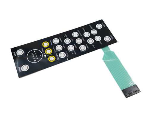 0.1-0.4mm Connector Membrane Switch EL Or LED Backlighting