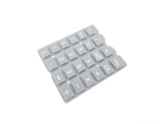 High Conductivity Silicone Rubber Key Pad With Carbon And Gold Pill Contacts