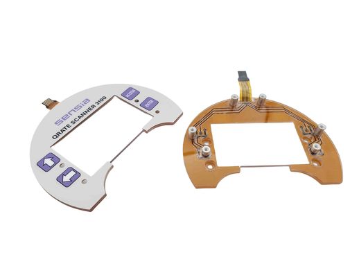 Waterproof Scratch Resistant Plastic Panel Backer Membrane Switches